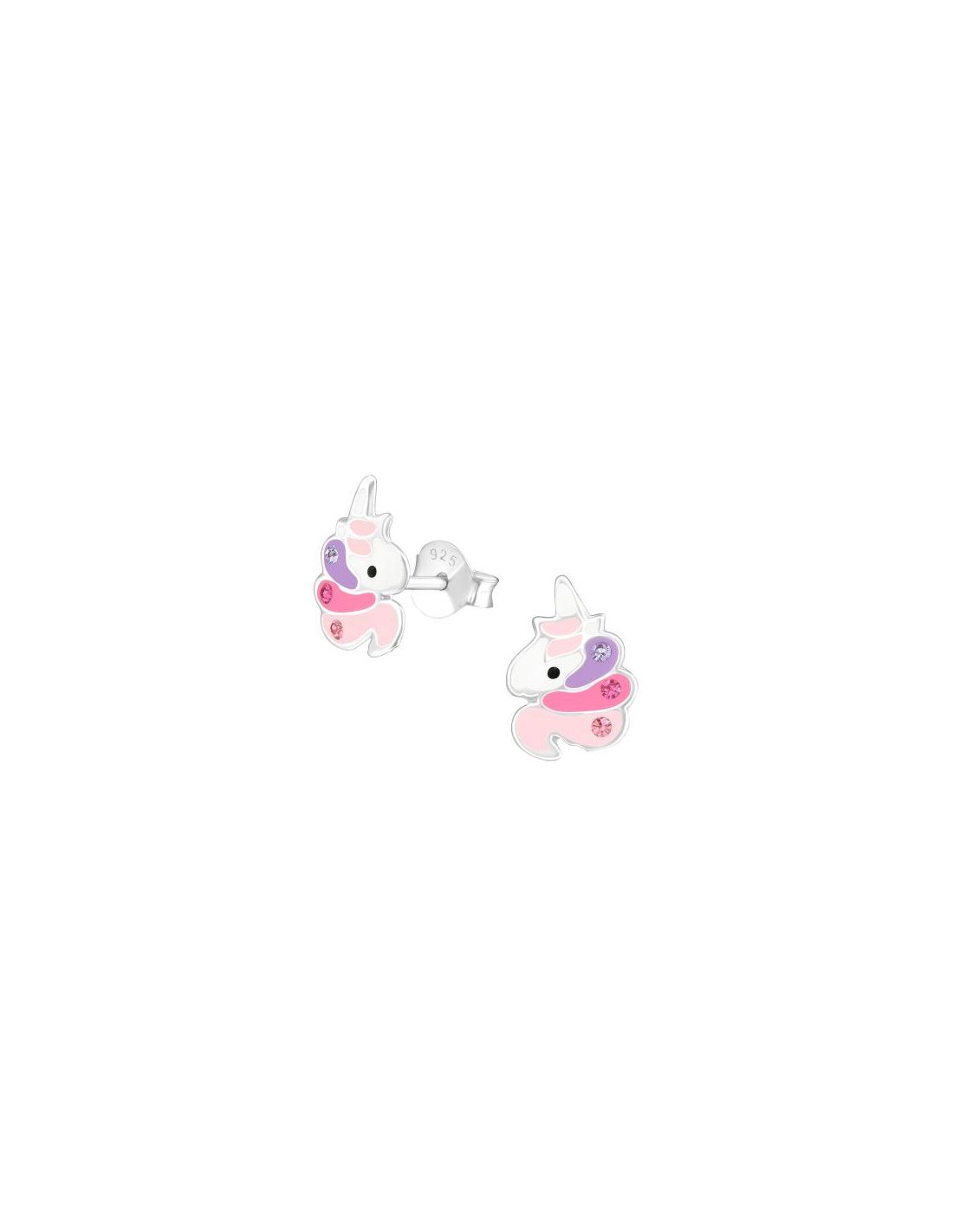 Aros para niñas Unicorn - 7 mm x 10 mm
