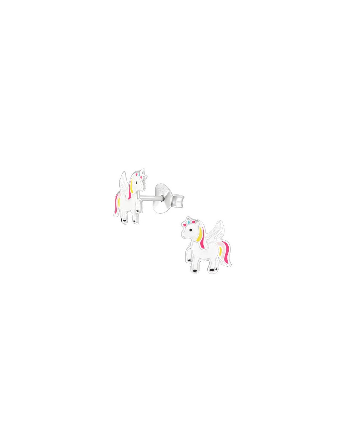 Aros para niñas Unicorn - 8 mm x 8 mm