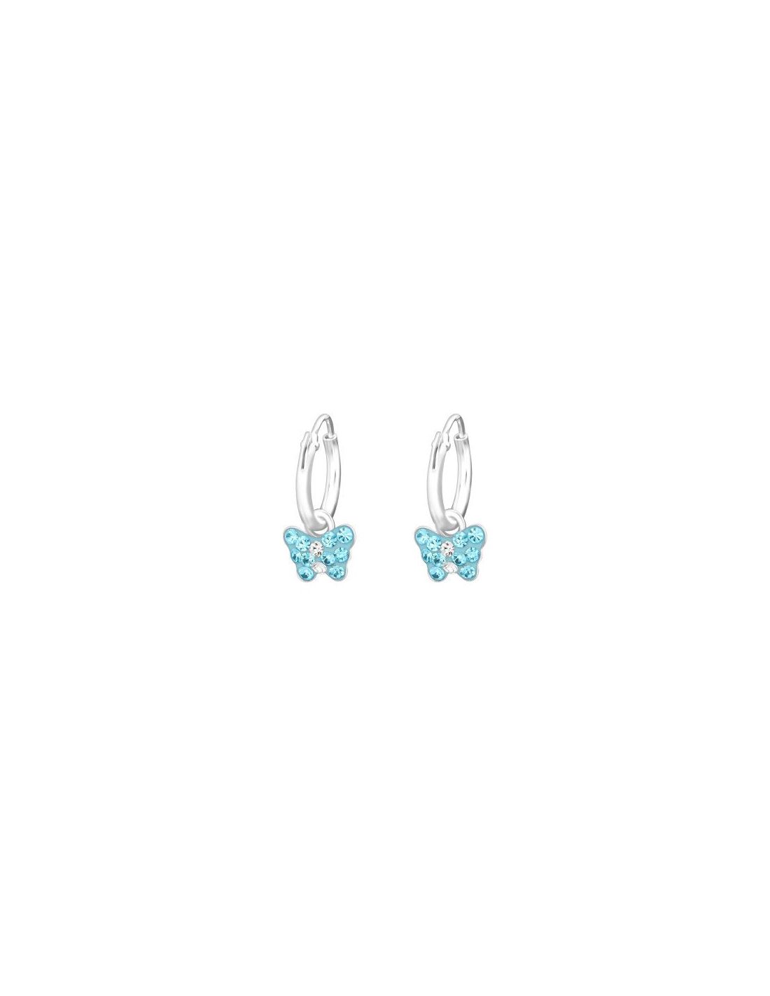 Aros para niñas Hanging Butterfly - 5...