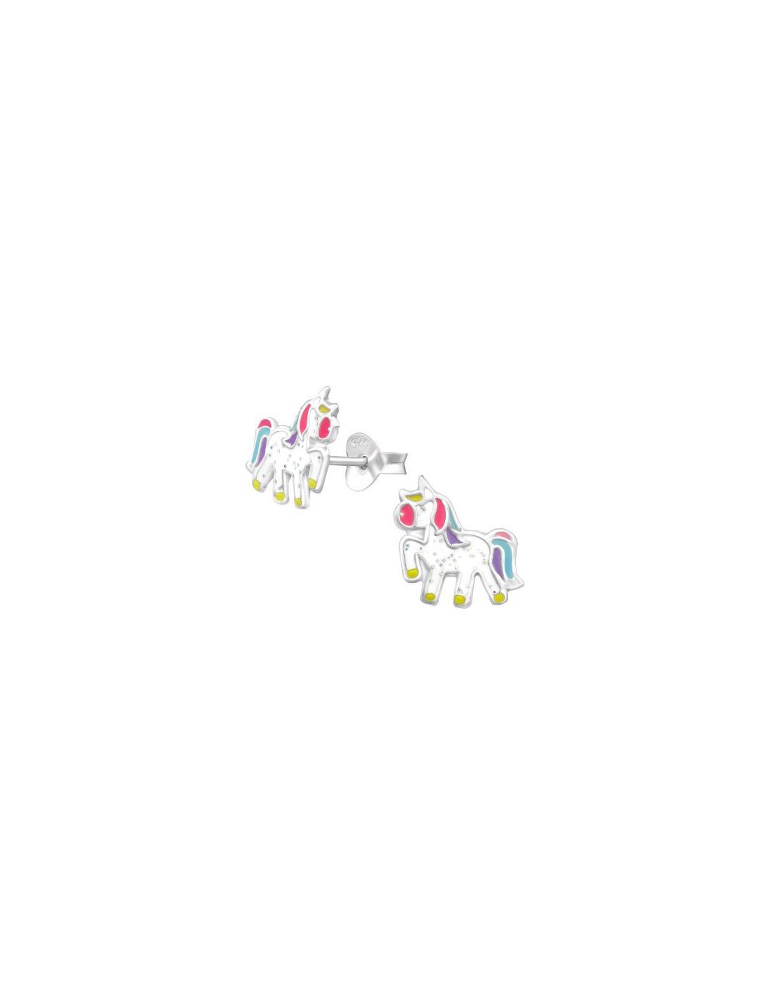 Aros para niñas Unicorn - 10 mm x 10 mm