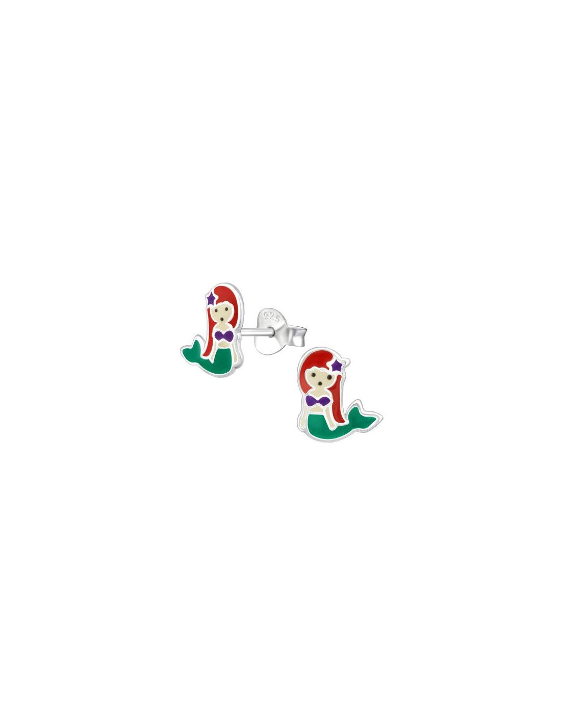 Aros para niñas Mermaid - 8 mm x 9 mm