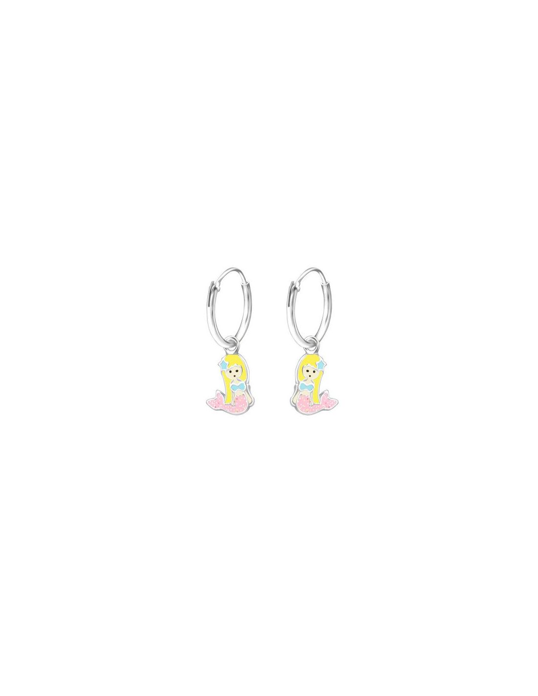 Aros para niñas Hanging Mermaid - 7...