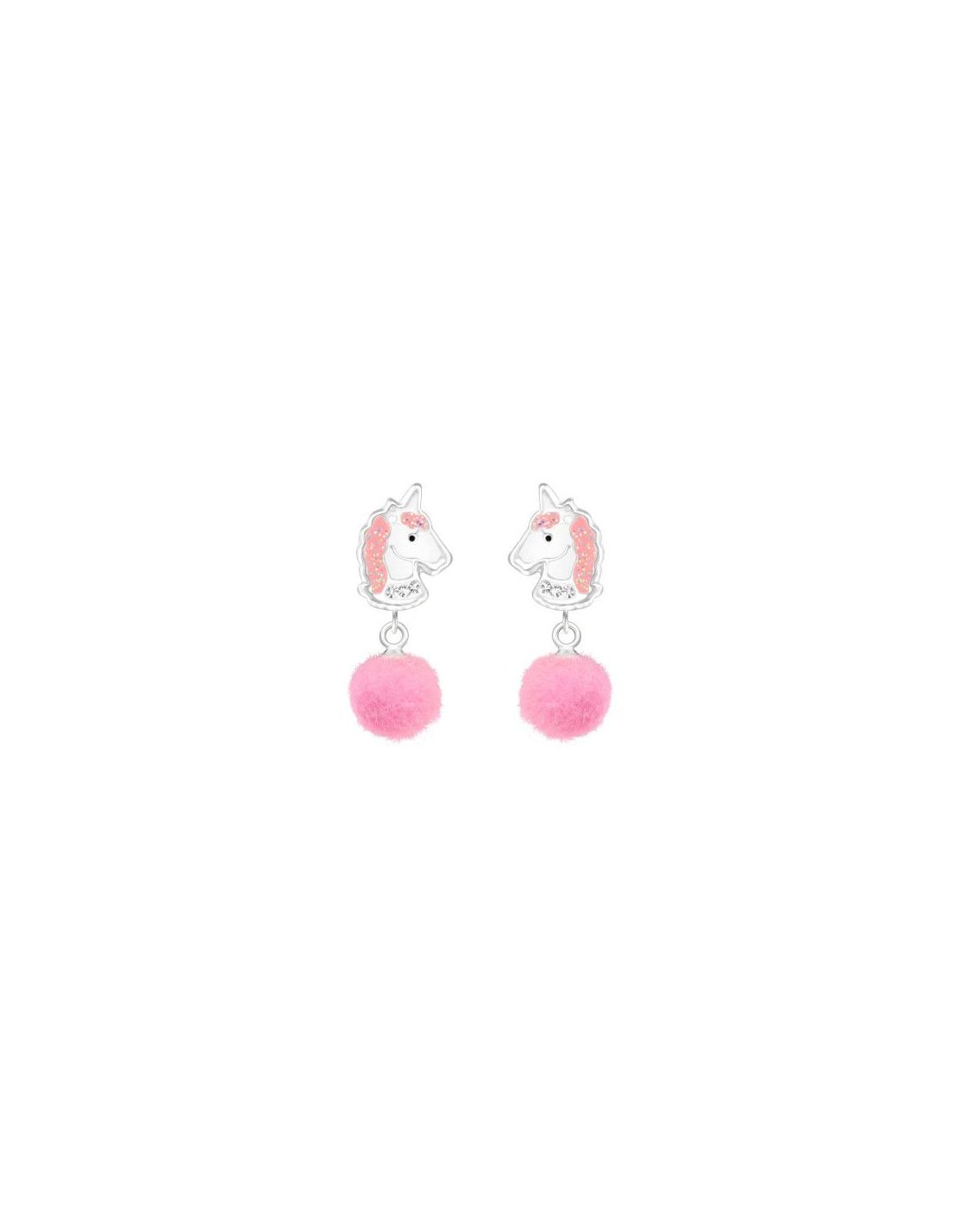 Aros para niñas Unicorn - 8 mm x 23 mm
