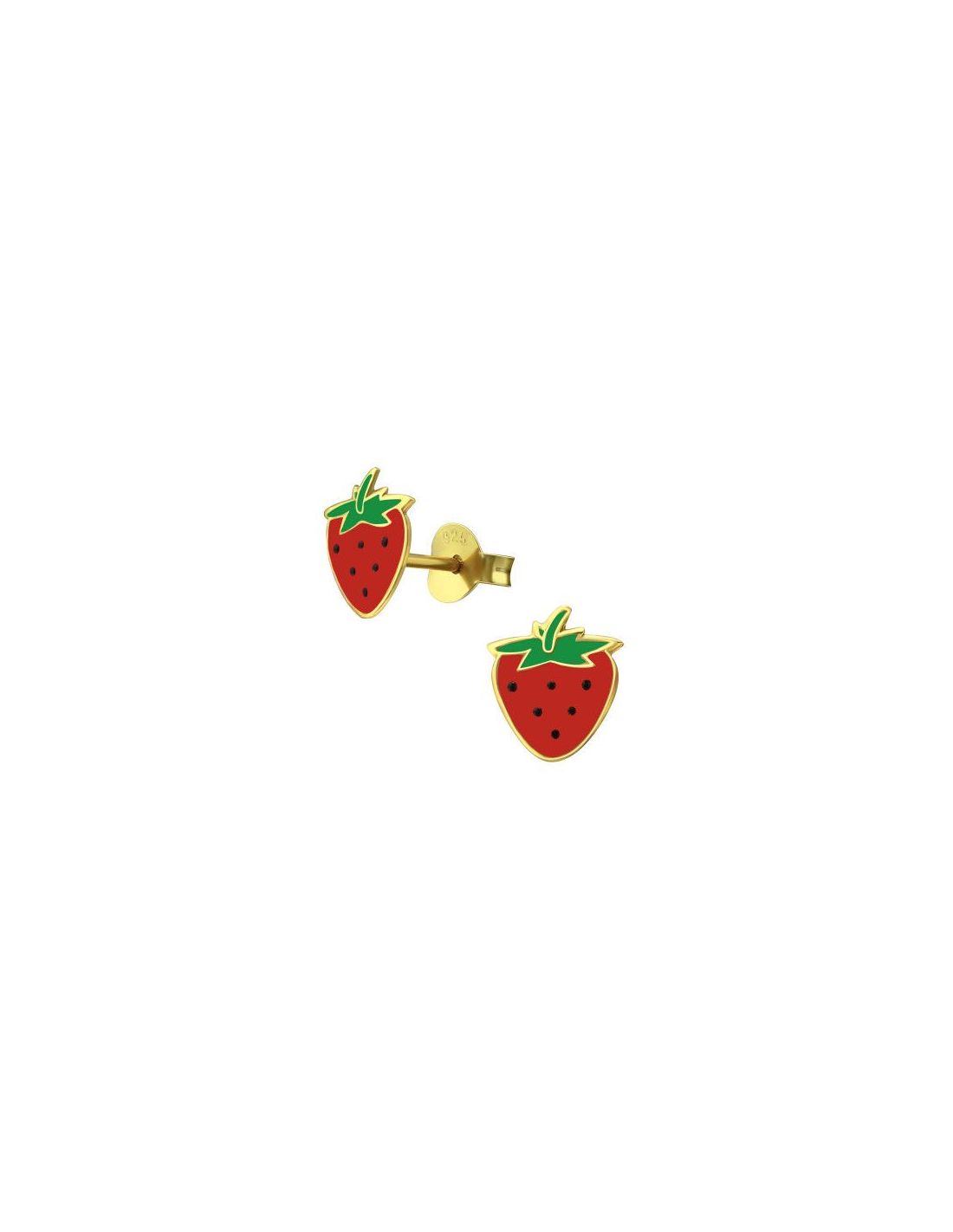 Aros para niñas Strawberry - 7 mm x 8 mm