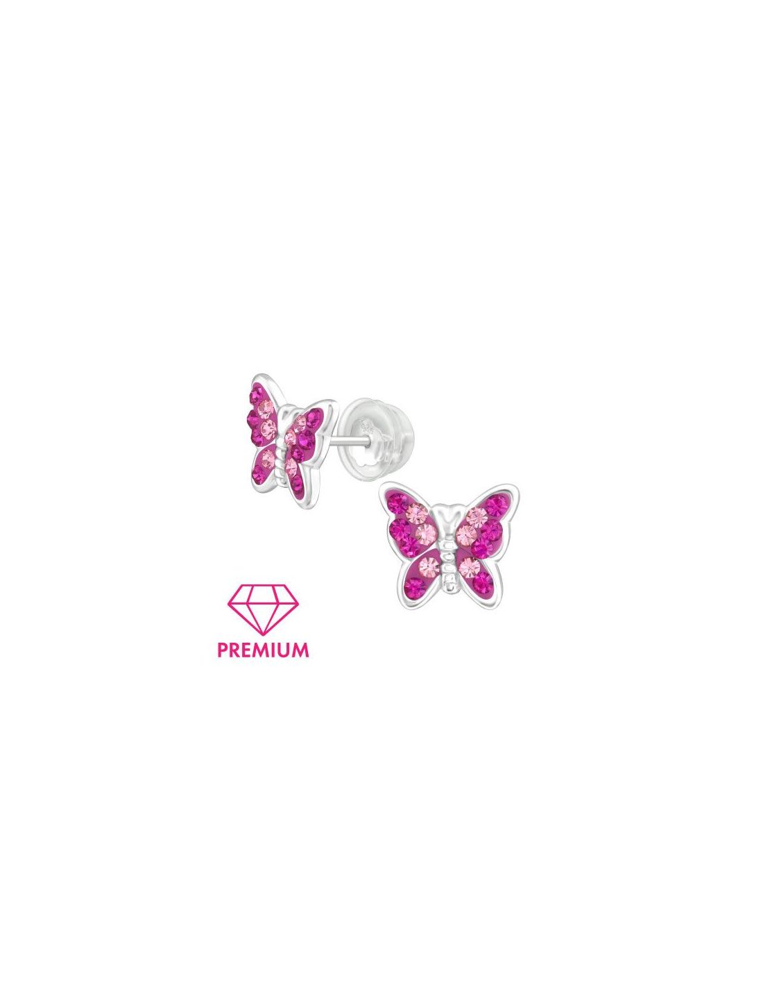 Aros para niñas Butterfly - 10 mm x 9 mm