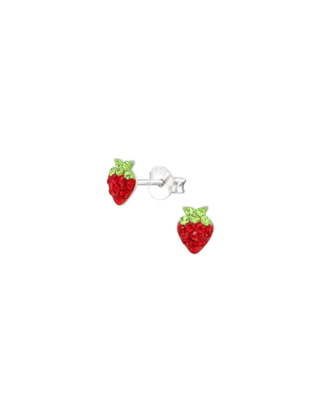 Aros para niñas Strawberry - 4 mm x 6 mm