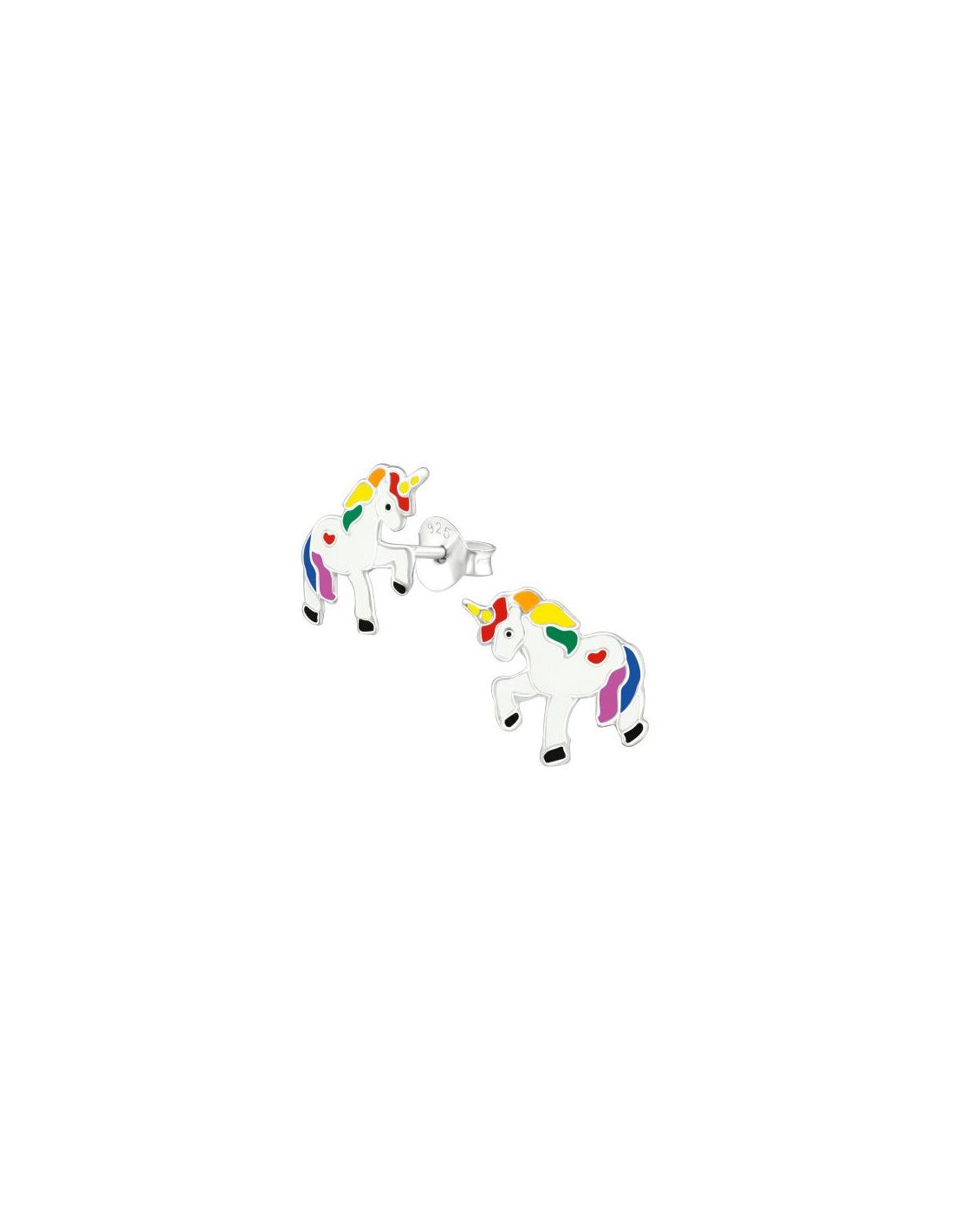 Aros para niñas Unicorn - 10 mm x 10 mm