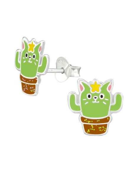 Aros para niñas Cactus Cat...