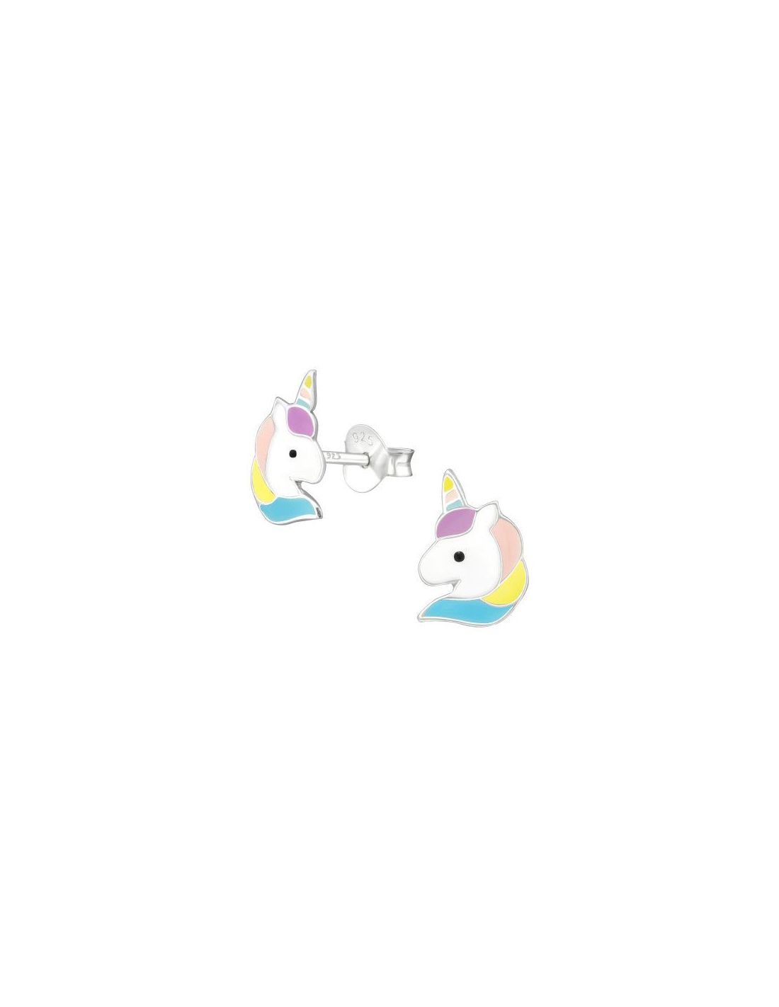 Aros para niñas Unicorn - 7 mm x 10 mm
