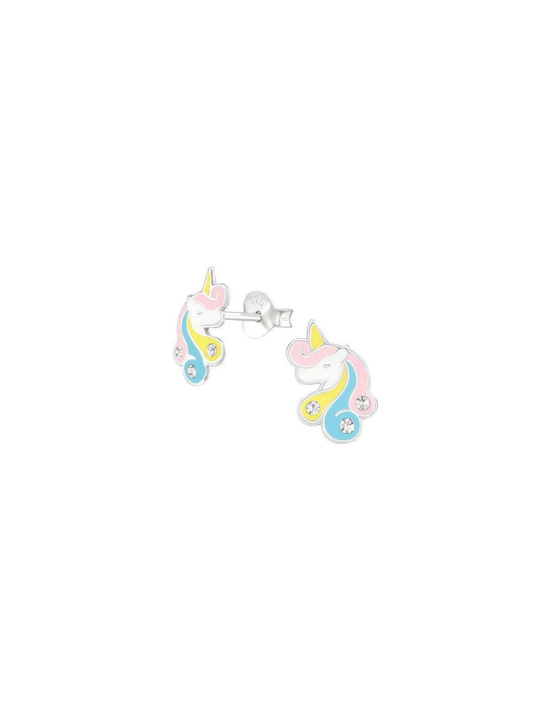 Aros para niñas Unicorn - 7 mm x 11 mm