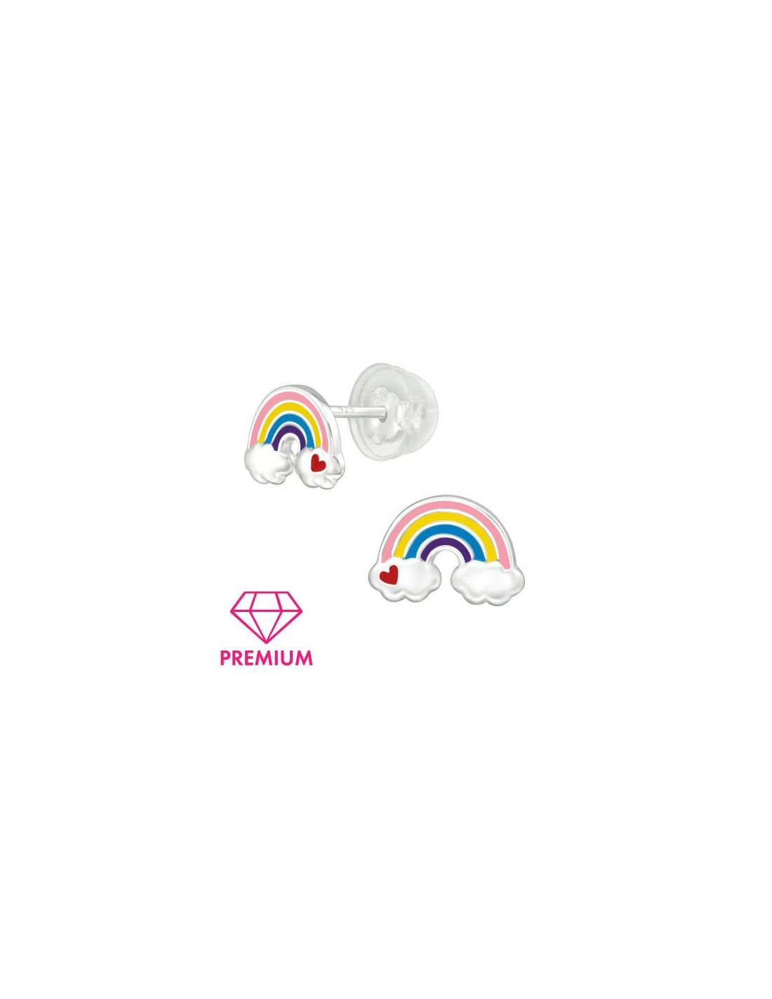 Aros para niñas Rainbow - 9.5 mm x...