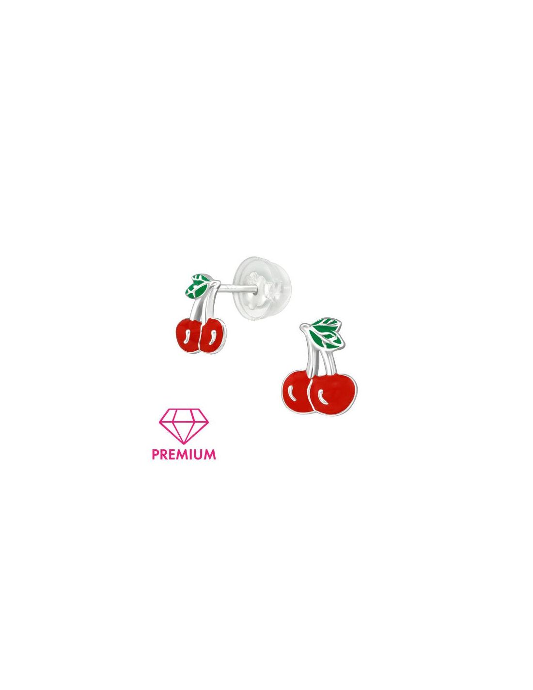 Aros para niñas Cherry - 6 mm x 8 mm