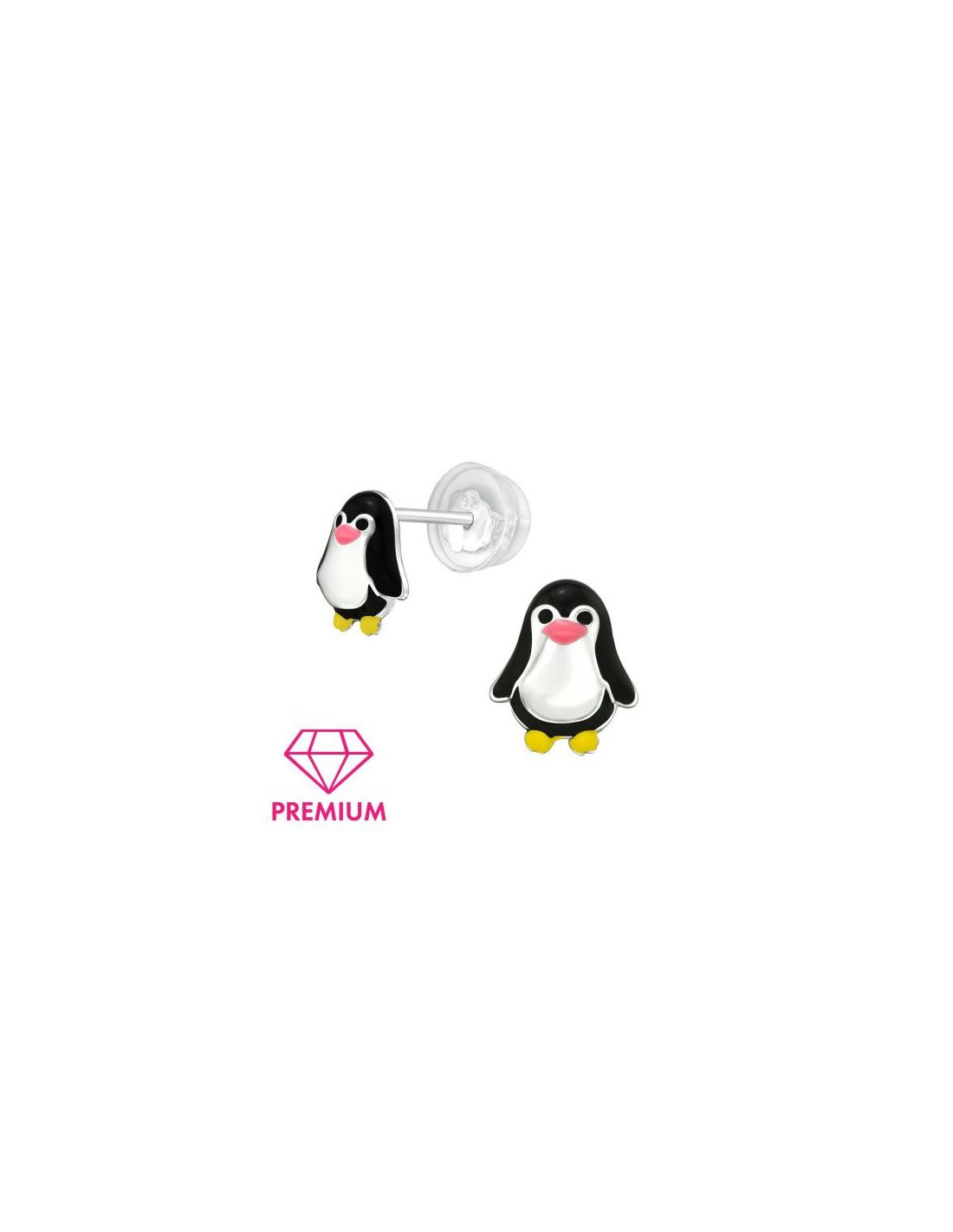 Aros para niñas Penguin - 7 mm x 8 mm