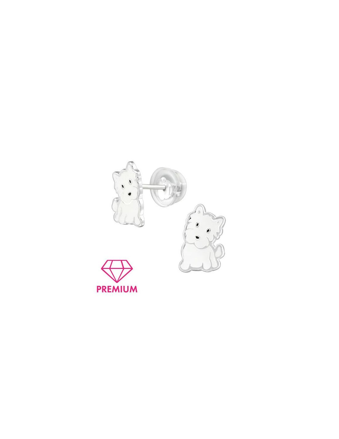 Aros para niñas Dog - 7 mm x 10 mm