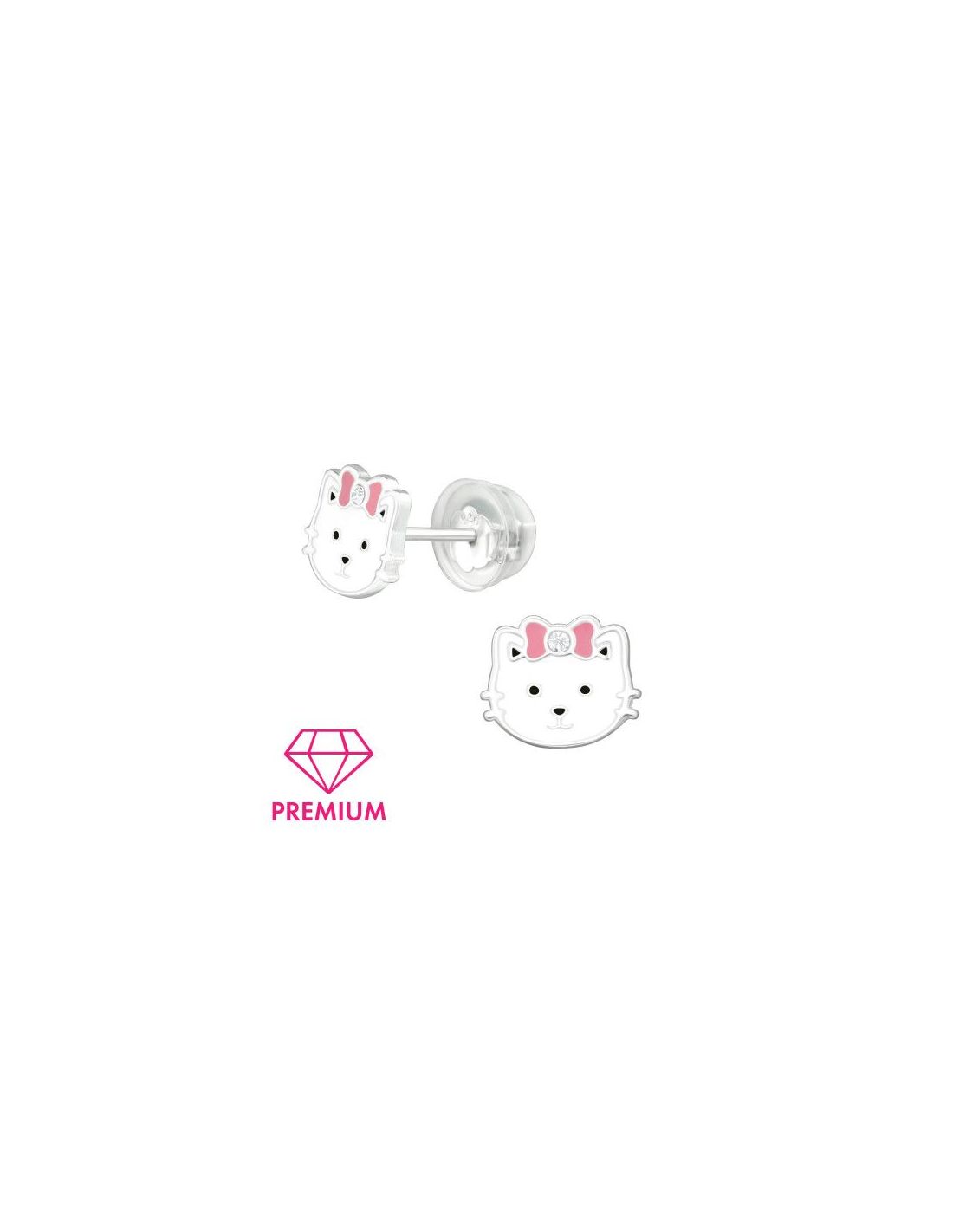 Aros para niñas Cat - 8 mm x 7 mm