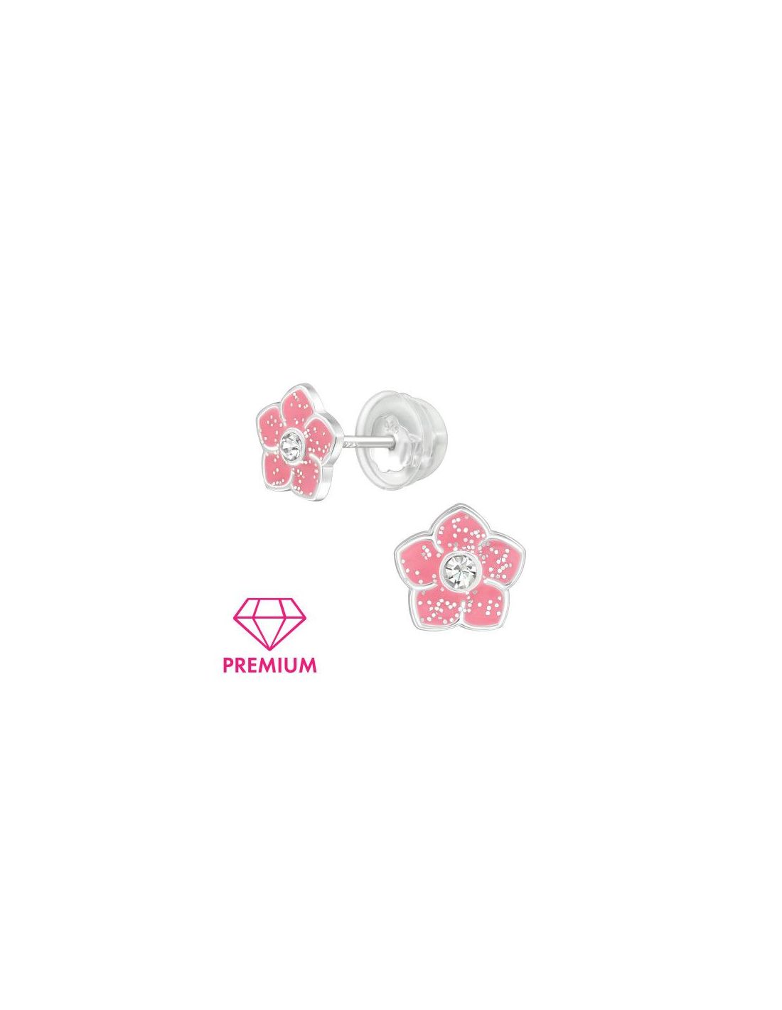 Aros para niñas Flower - 8 mm x 8 mm