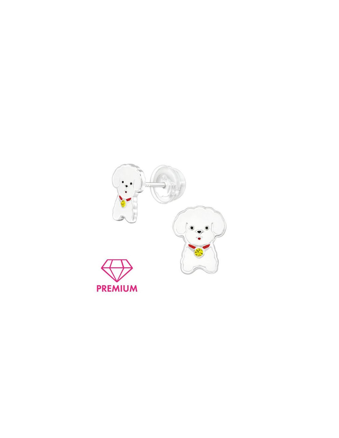 Aros para niñas Dog - 7.5 mm x 9 mm