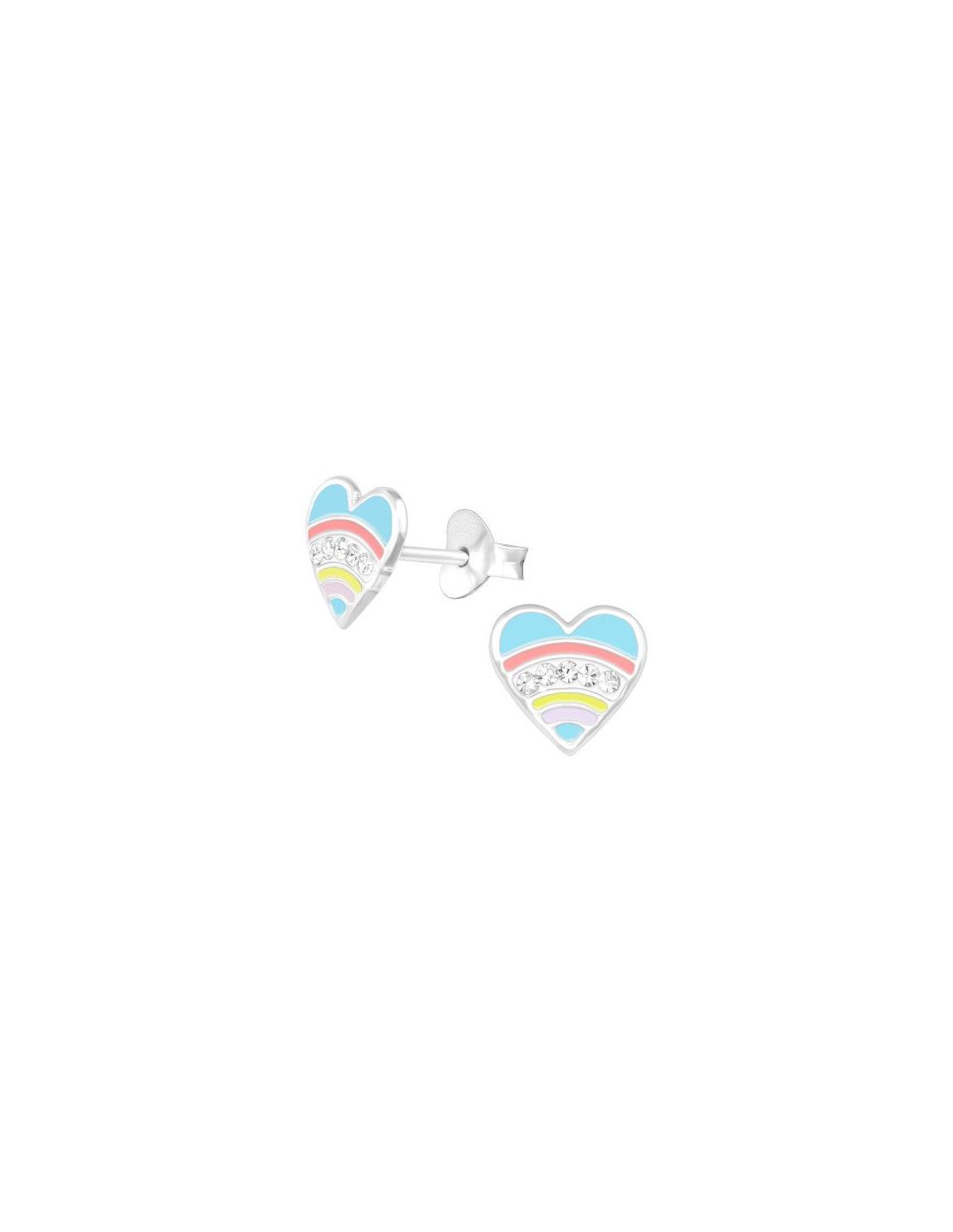 Aros para niñas Heart - 8 mm x 8 mm