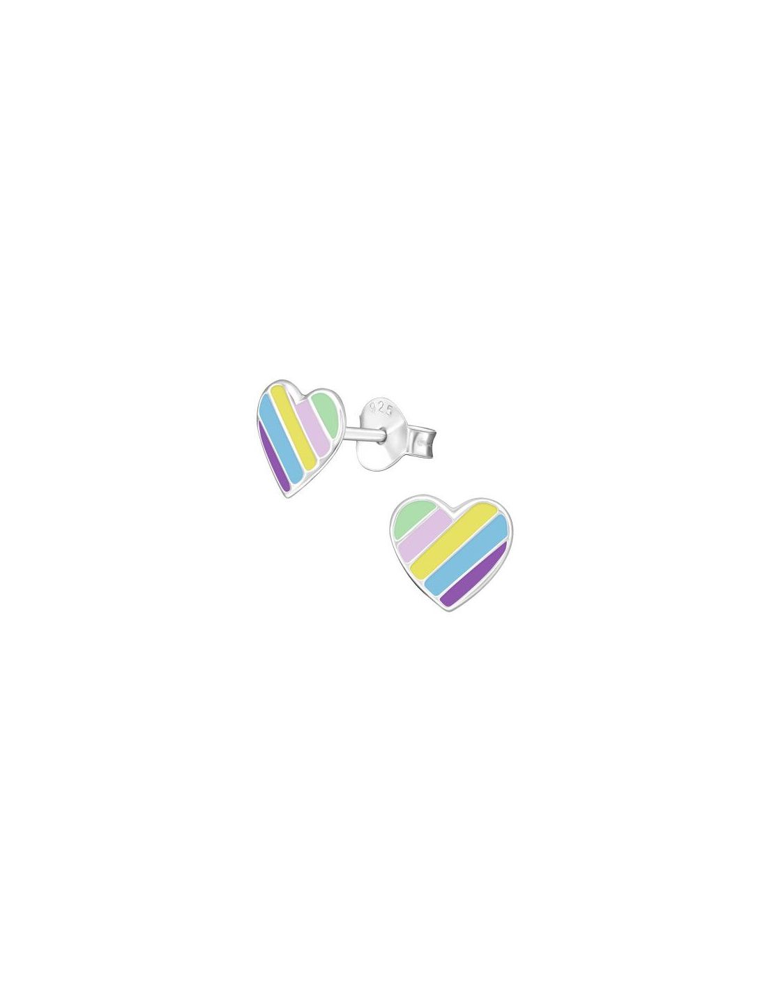 Aros para niñas Heart - 7 mm x 7 mm