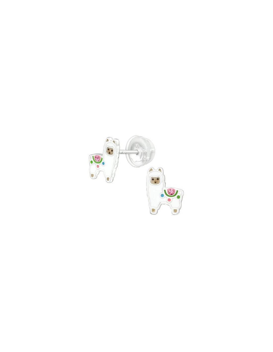 Aros para niñas Alpaca - 7 mm x 9 mm