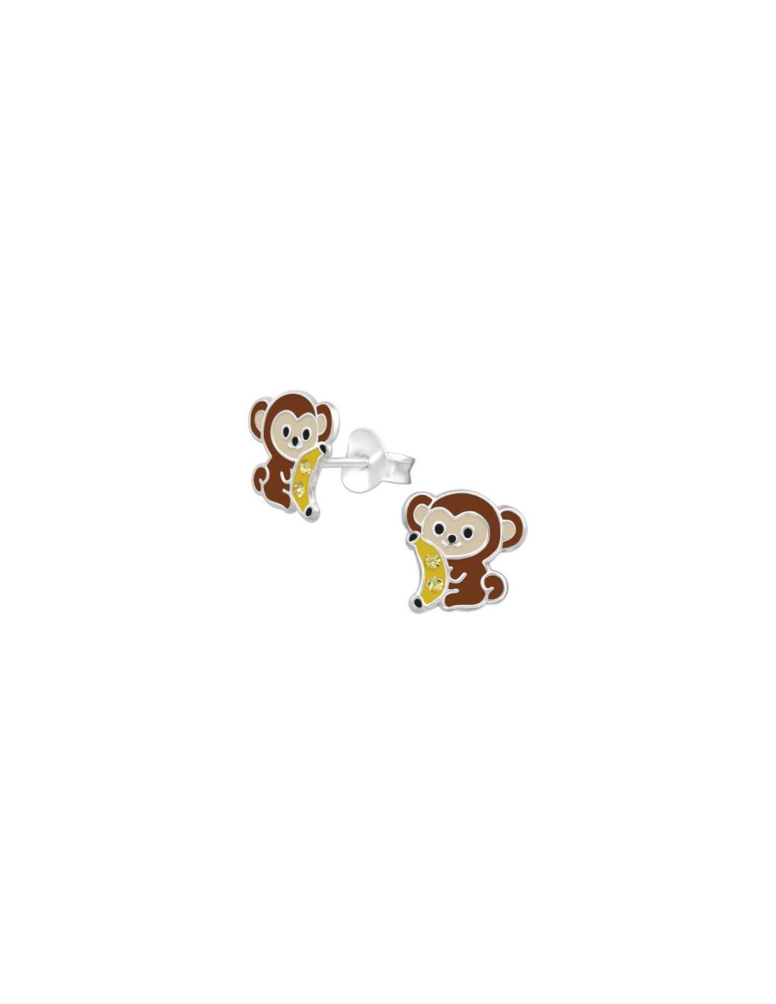 Aros para niñas Monkey - 9 mm x 8 mm