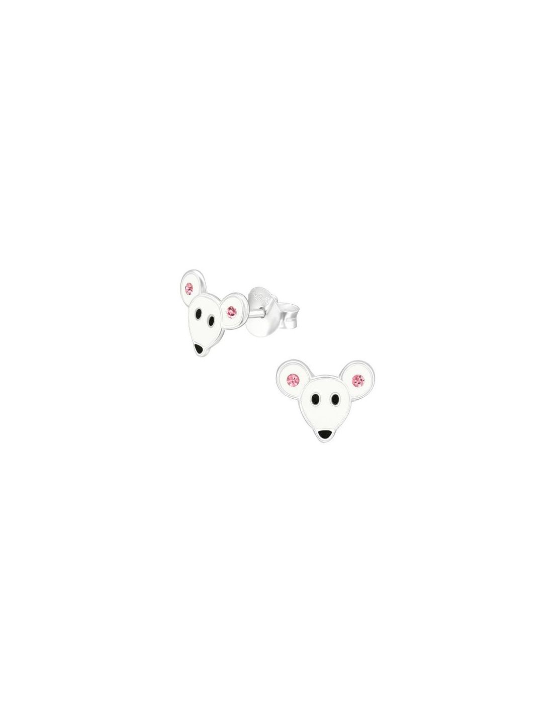 Aros para niñas Mouse - 9 mm x 7 mm
