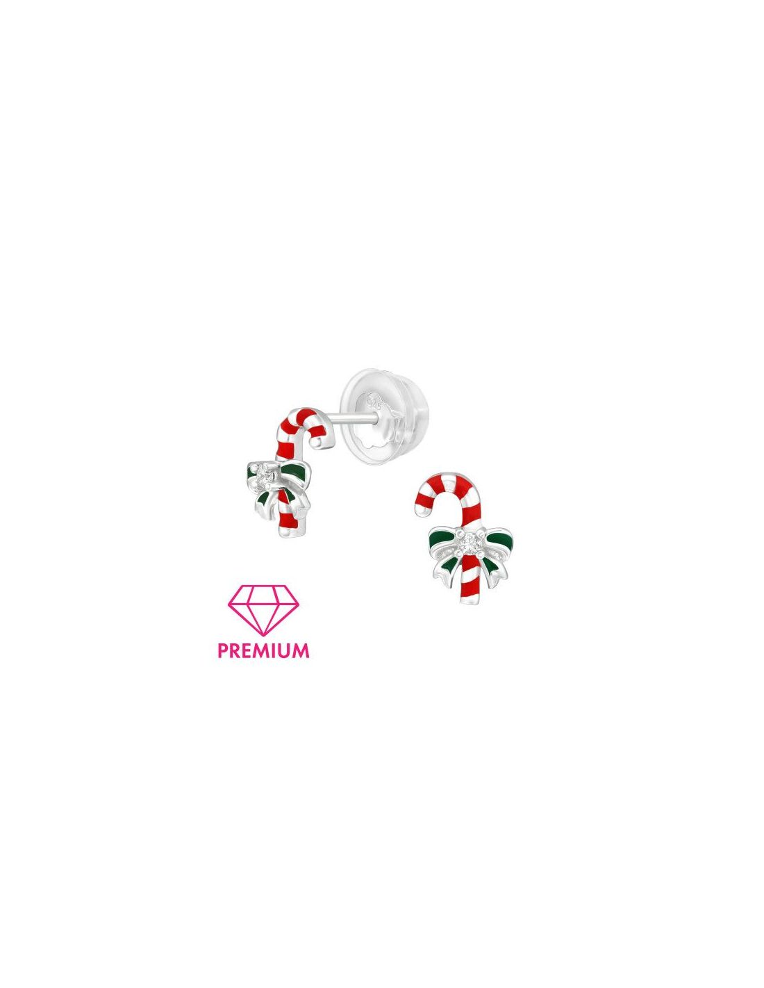 Aros para niñas Candy Canes - 6 mm x...