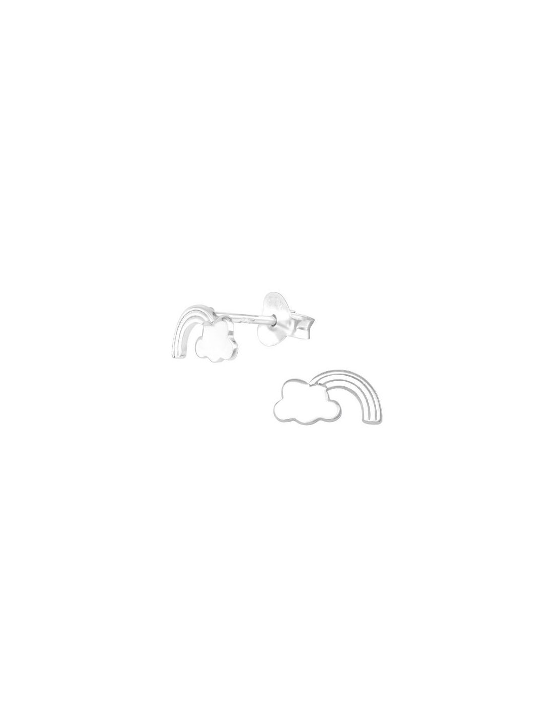 Aros para niñas Rainbow - 9 mm x 5 mm