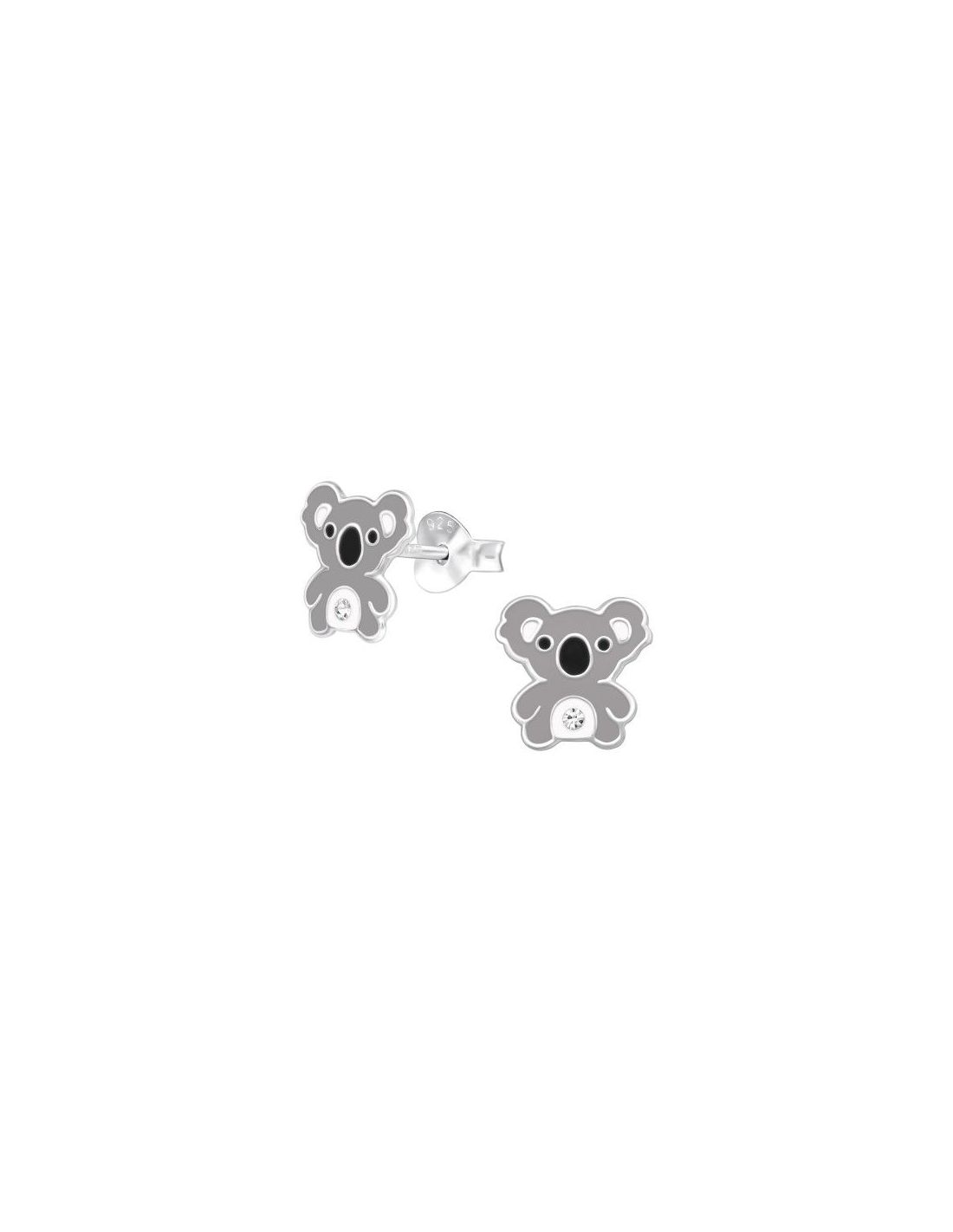 Aros para niñas Koala - 9 mm x 9 mm