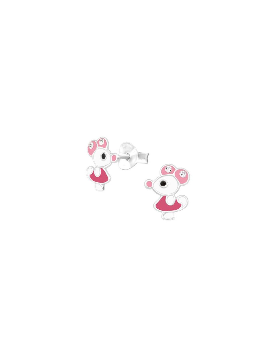 Aros para niñas Mouse - 7 mm x 9 mm
