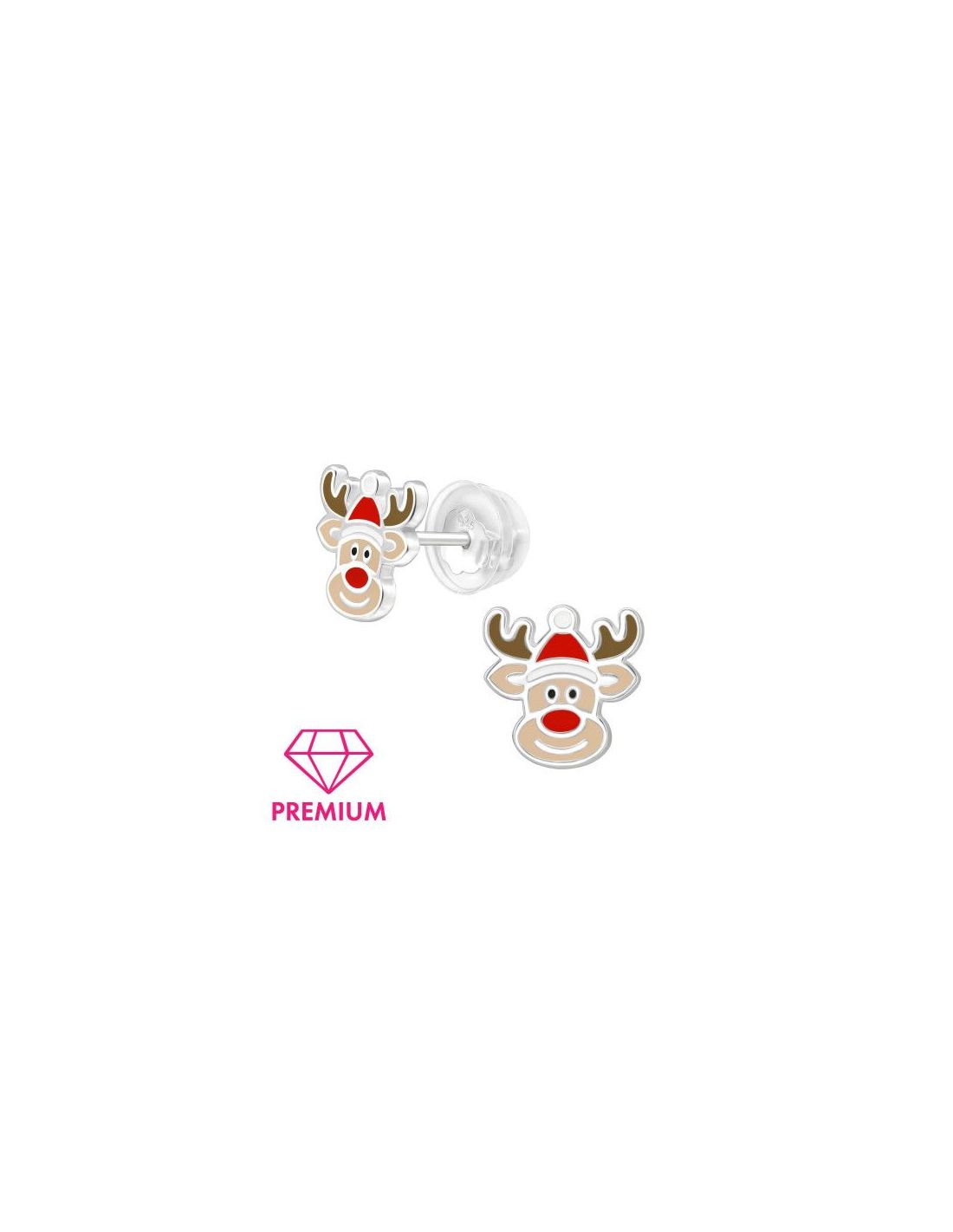 Aros para niñas Reindeer - 8.5 mm x...