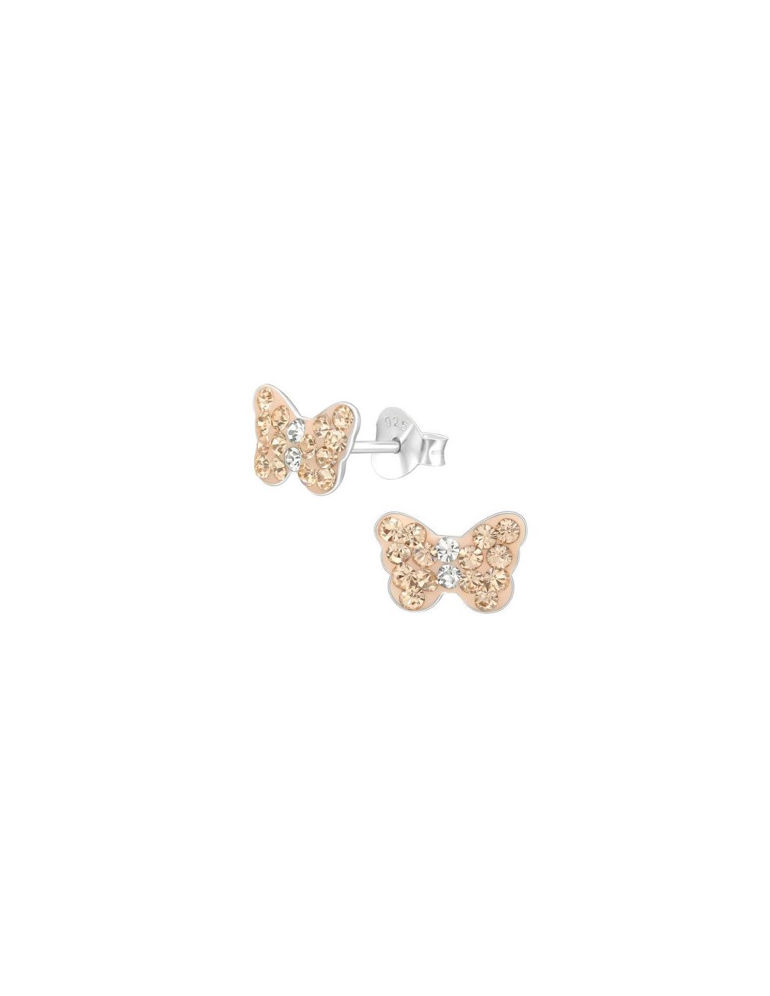 Aros para niñas Butterfly - 9 mm x 6 mm