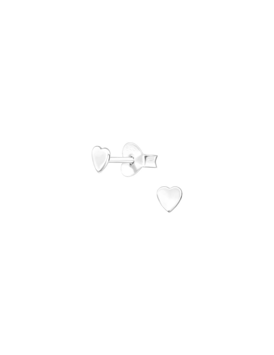Aros para niñas Heart - 3 mm x 3 mm
