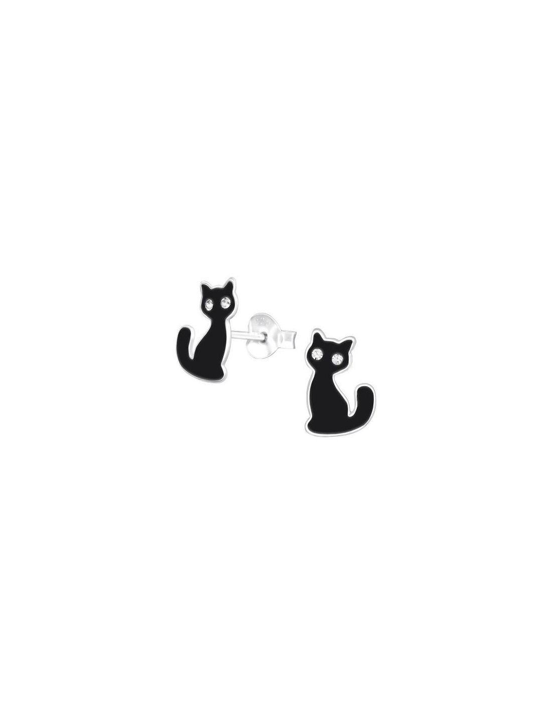 Aros para niñas Black Cat - 6.8 mm x...
