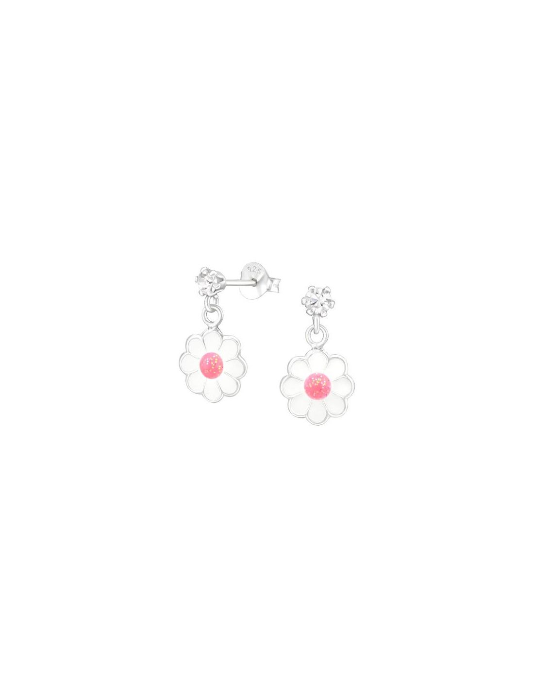 Aros para niñas Hanging Flower - 3 mm...
