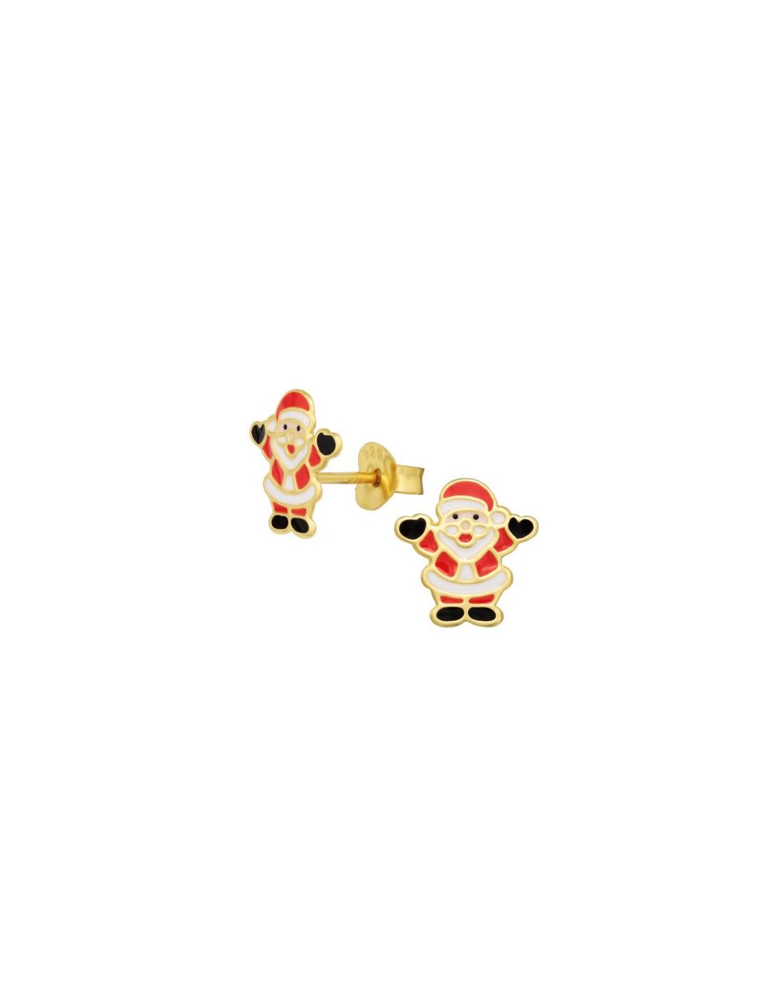 Aros para niñas Santa Claus - 9 mm x...