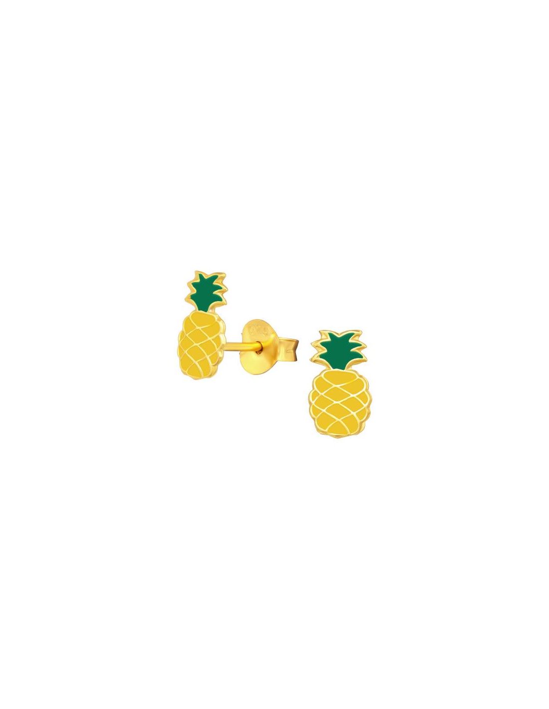Aros para niñas Pineapple - 5 mm x 9 mm