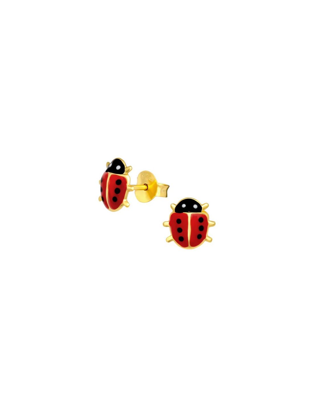 Aros para niñas Ladybug - 8 mm x 7 mm