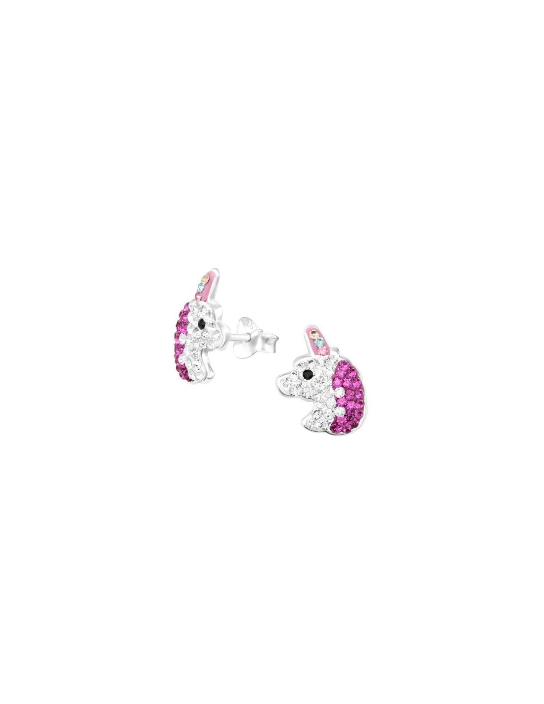 Aros para niñas Unicorn - 9 mm x 13 mm