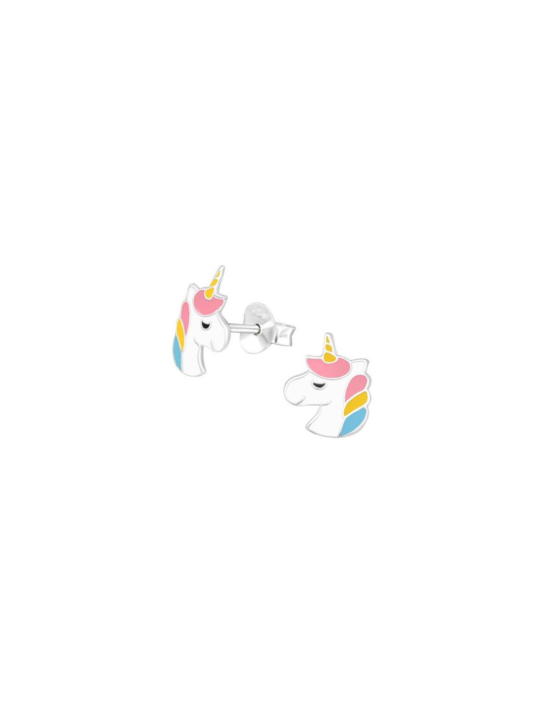 Aros para niñas Unicorn - 8 mm x 10 mm