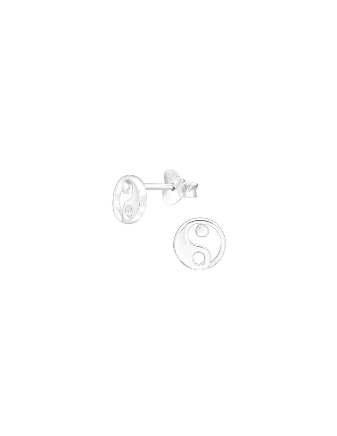 Aros para niñas Yin-Yang - 6 mm x 6 mm