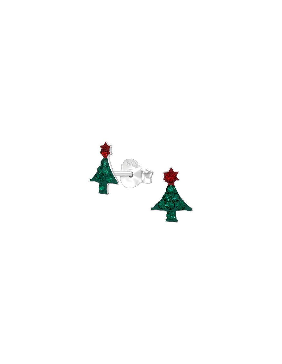 Aros para niñas Christmas Tree - 6 mm...
