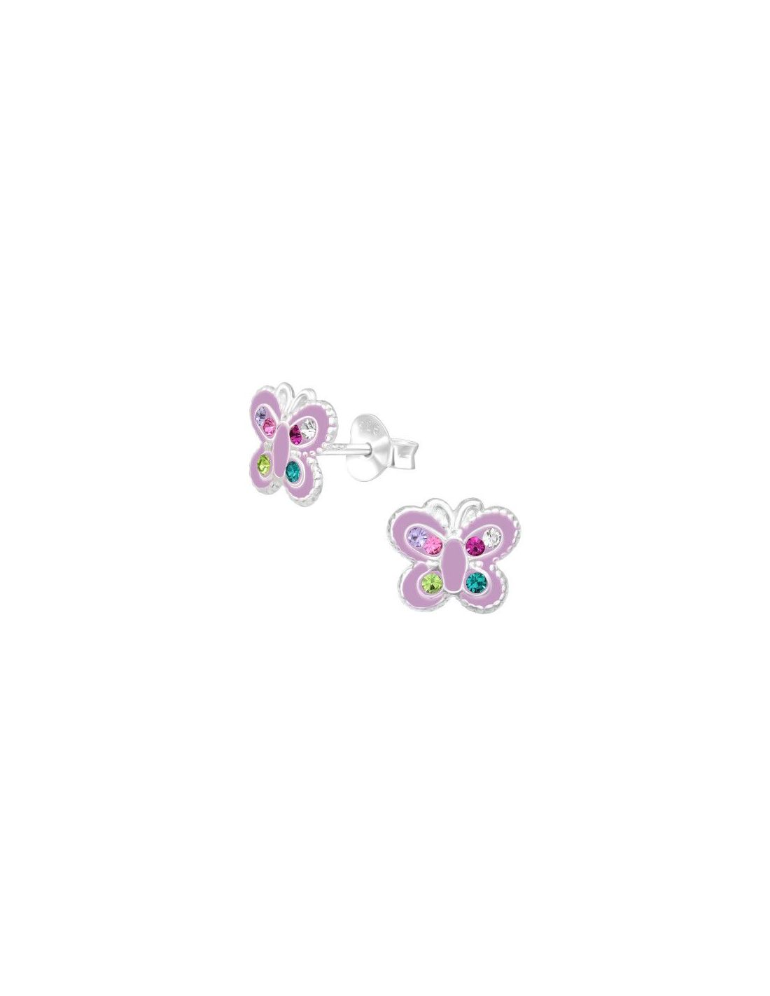 Aros para niñas Butterfly - 9 mm x 8 mm