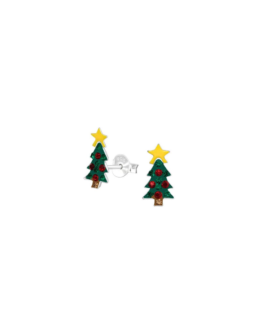Aros para niñas Christmas Tree - 6 mm...