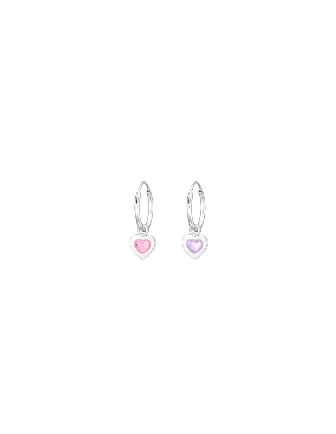 Aros para niñas Hanging Heart - 6 mm...