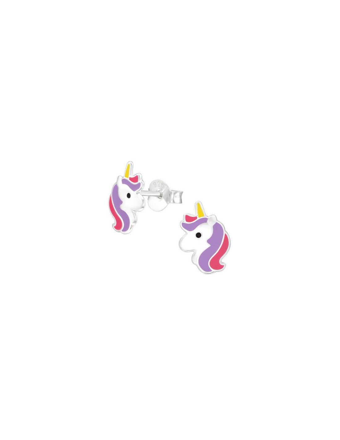 Aros para niñas Unicorn - 7 mm x 10 mm