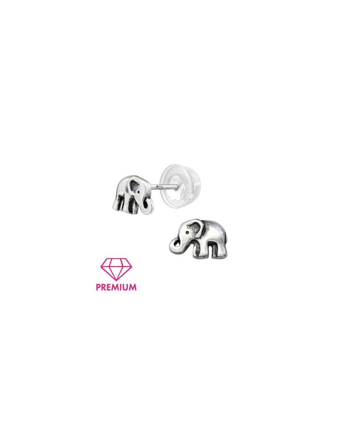 Aros para niñas Elephant - 8 mm x 5 mm