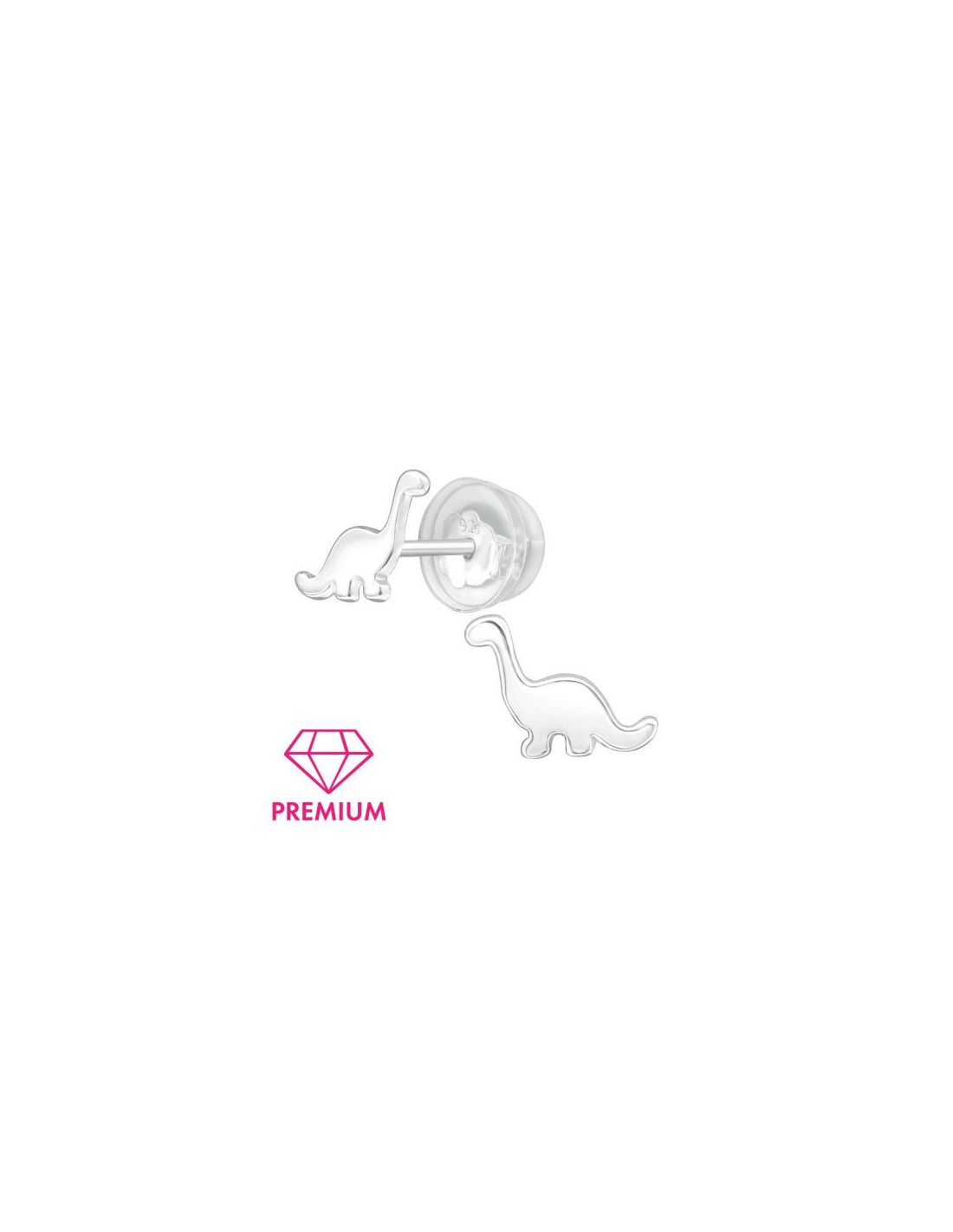 Aros para niñas Dinosaur - 9 mm x 6 mm