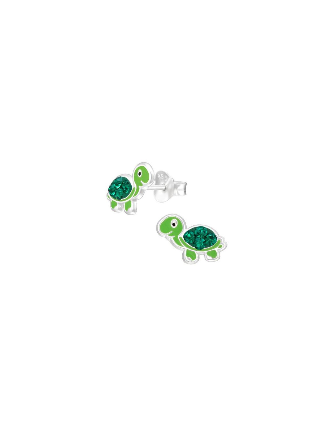 Aros para niñas Turtle - 10 mm x 7 mm