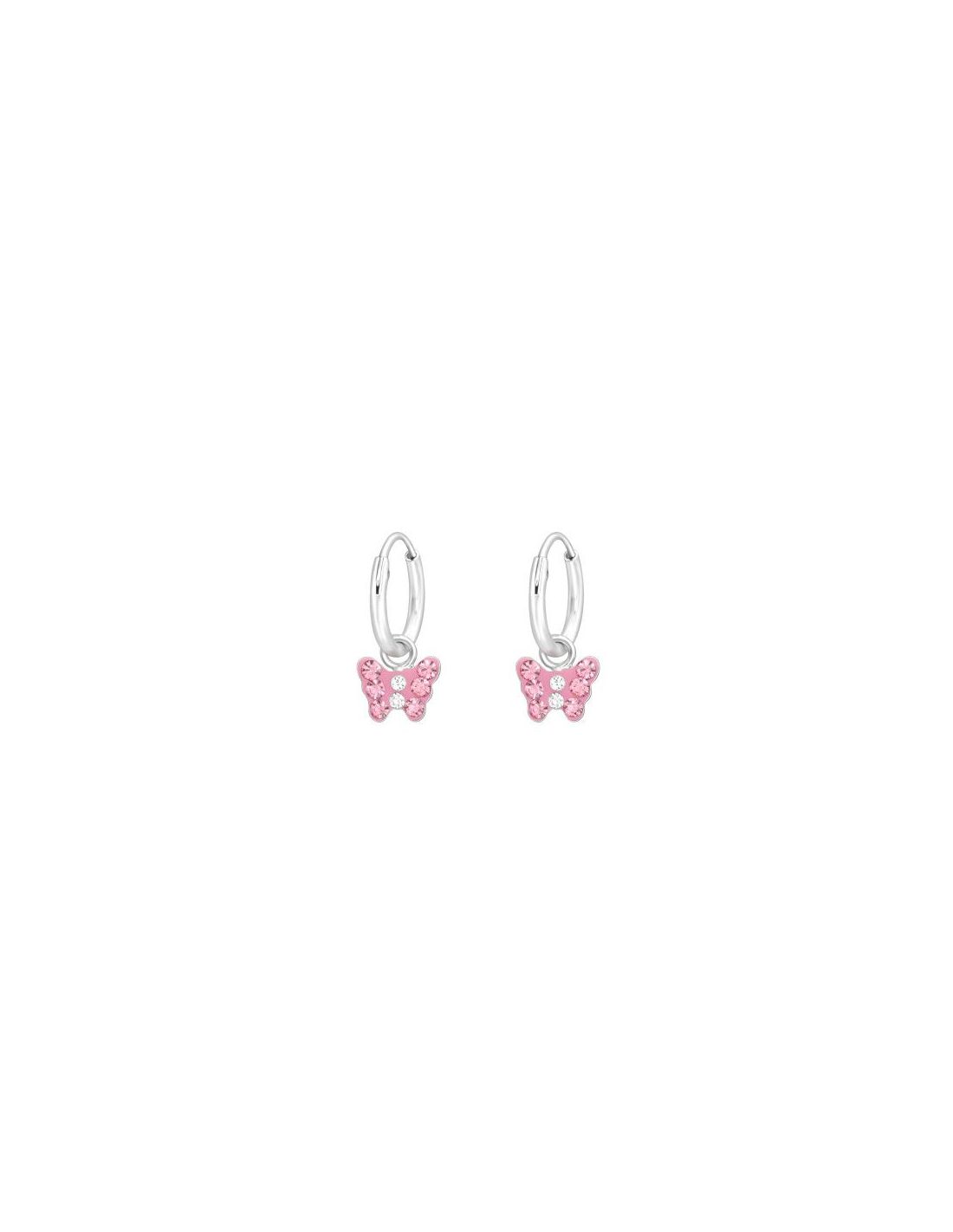 Aros para niñas Hanging Butterfly - 6...